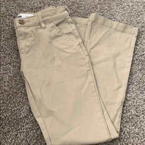 Girls khaki uniform pants
